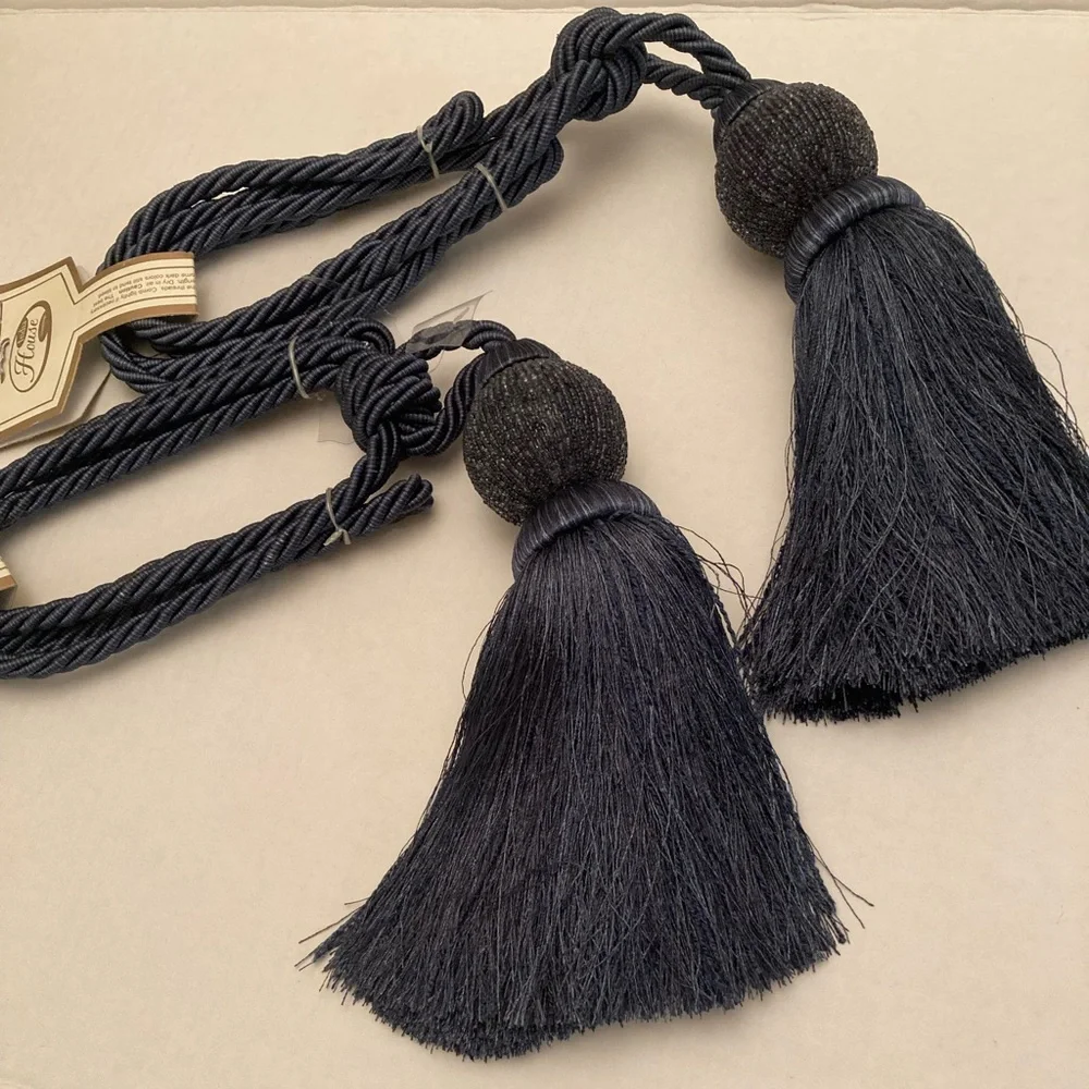 Large  Curtain Tassel Tiebacks handmade